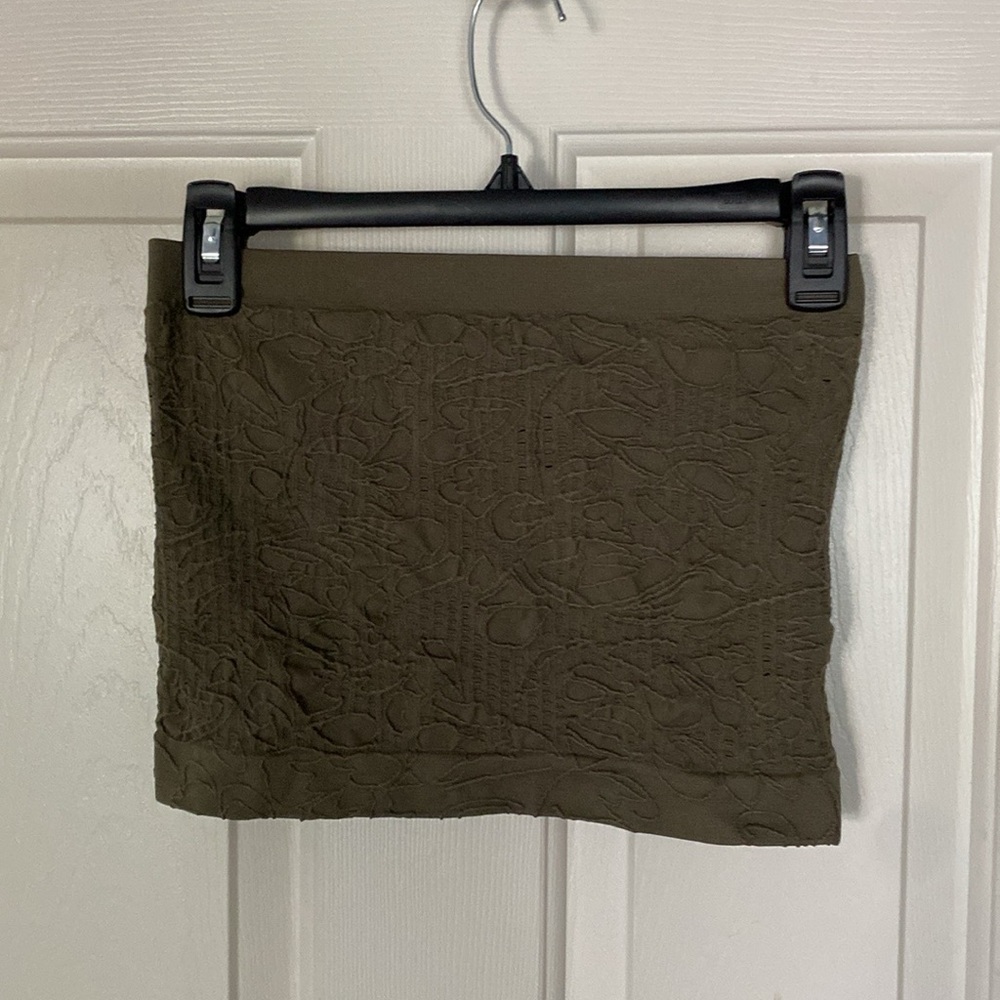 Patterned Green Tube Top!